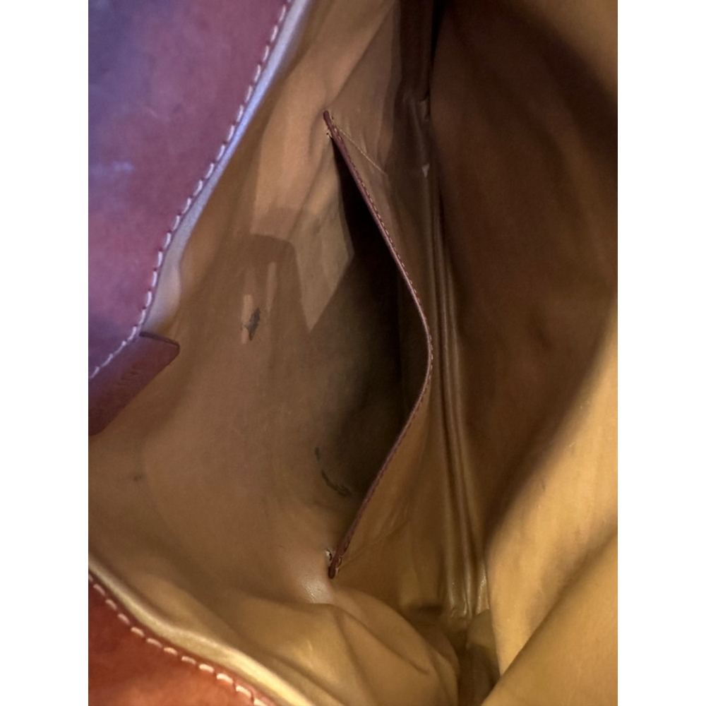 Celine Beige Brown Macadam Clutch. GUC. - Picture 8 of 16